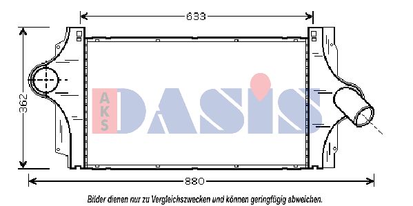 AKS DASIS Kompressoriõhu radiaator 180018N